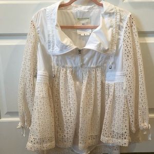 White/cream Anthropologie jacket size M
